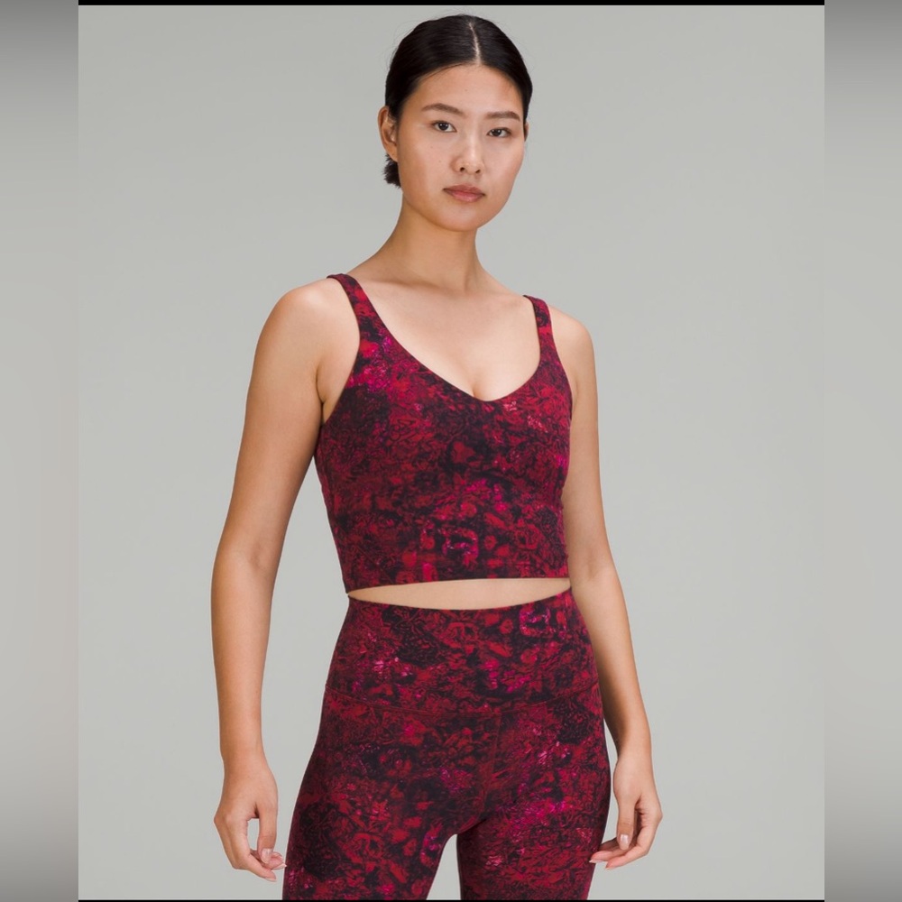 NWT Lululemon Lunar New Year Align Tank Sz 6 Gold Logo